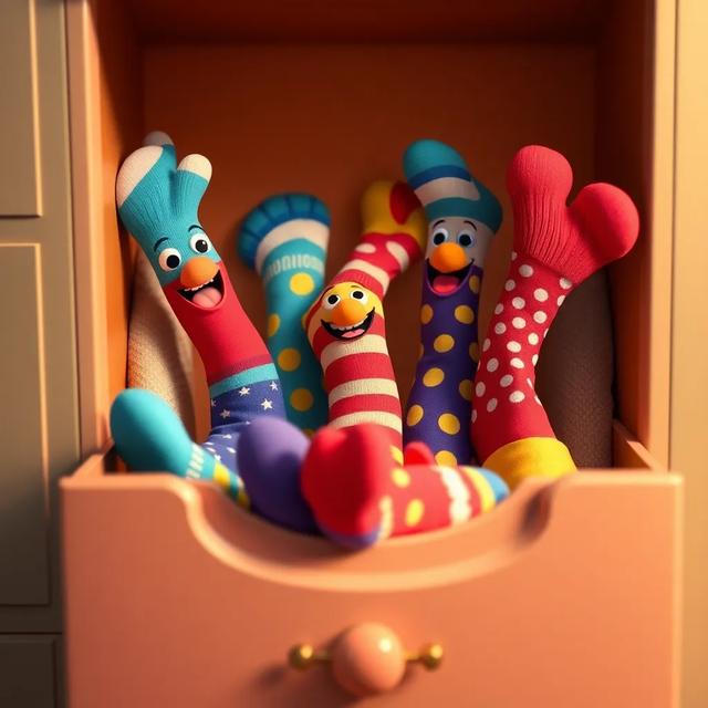 Book cover of the story titled: The Tale of the Silly Socks