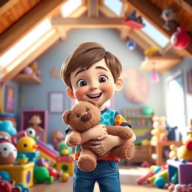 Book cover of the story titled: The Time Traveling Teddy Bear