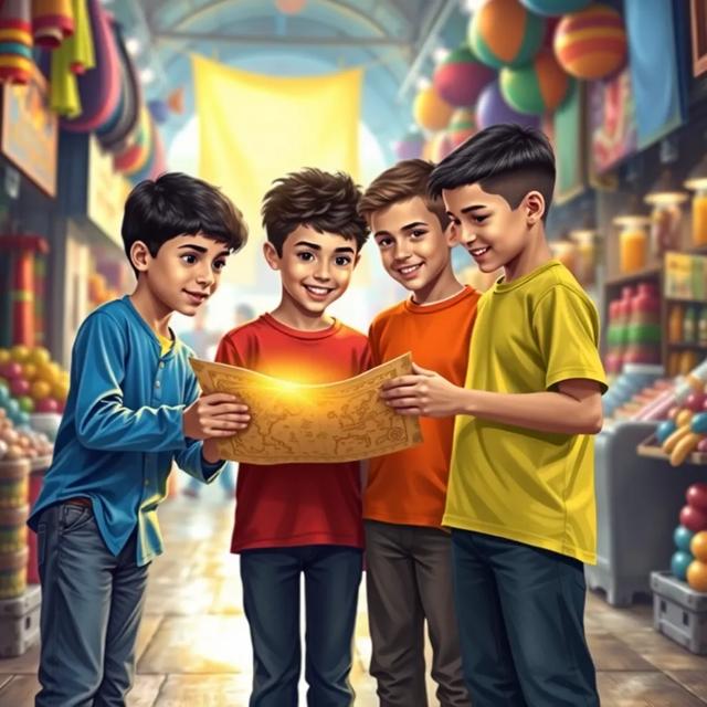 Book cover of the story titled: The Treasure Hunt in Old City