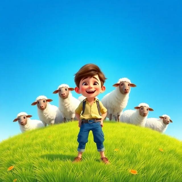 Book cover of the story titled: The Trickster Shepherd Boy