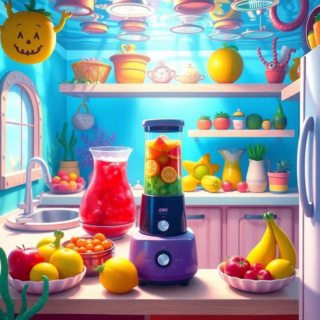 Book cover of the story titled: The Underwater Kitchen Adventure