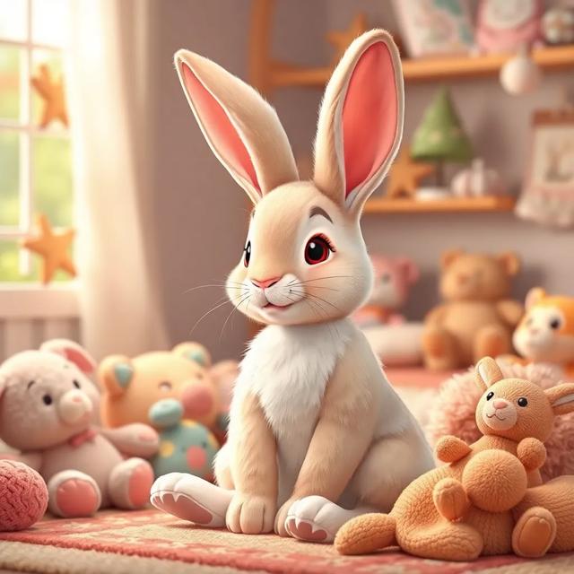 Book cover of the story titled: The Velveteen Rabbit's Adventure