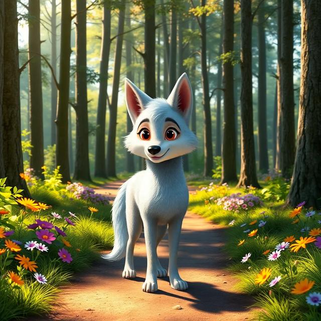 Book cover of the story titled: The Whimsical Wanderings of Willow the Wolf