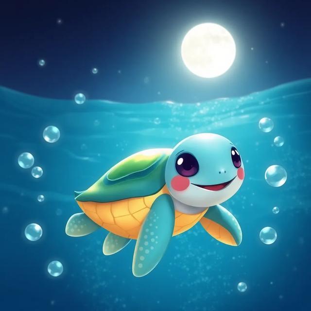 Book cover of the story titled: Tilo the Sleepy Sea Turtle