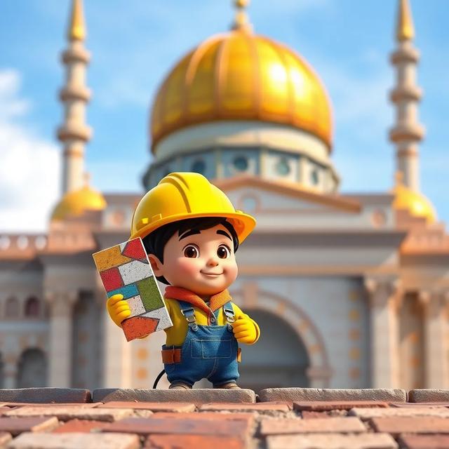 Book cover of the story titled: Tiny Builders: The Mosque Construction