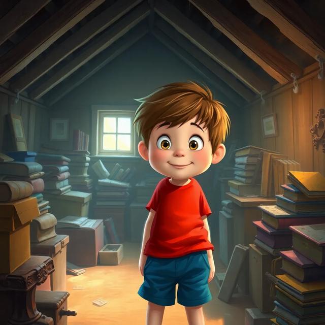 Book cover of the story titled: Tom and the Treasure of Memories