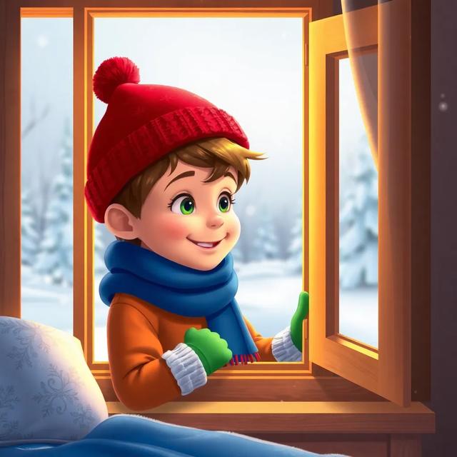 Book cover of the story titled: Tommy's Giant Snowman