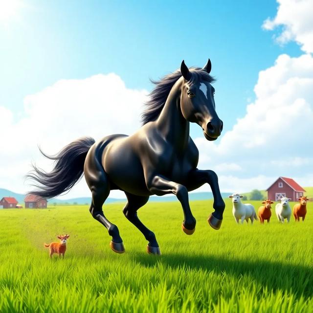 Book cover of the story titled: Tornado: The Brave Black Horse