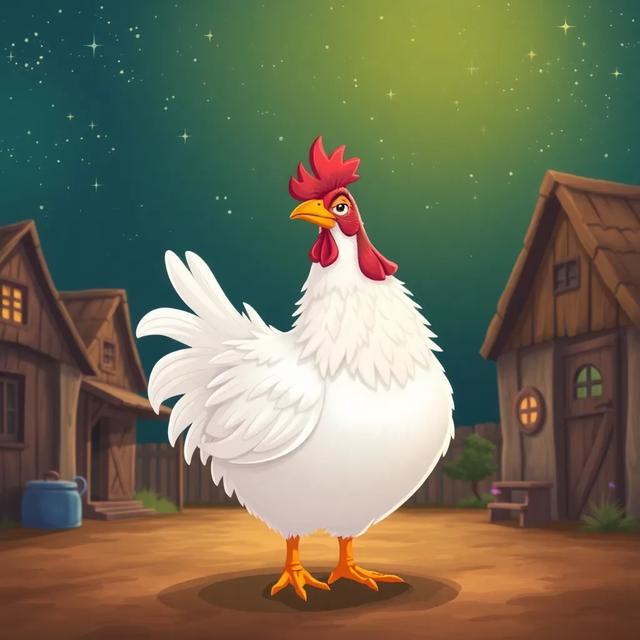 Portada del libro de la historia titulada: Una gallina en el espacio exterior