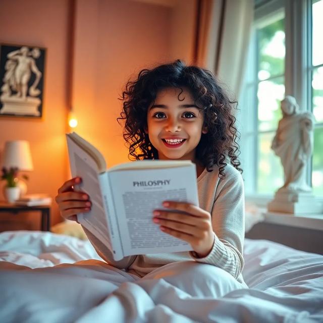 Portada del libro de la historia titulada: Valeria, la Pequeña Filósofa