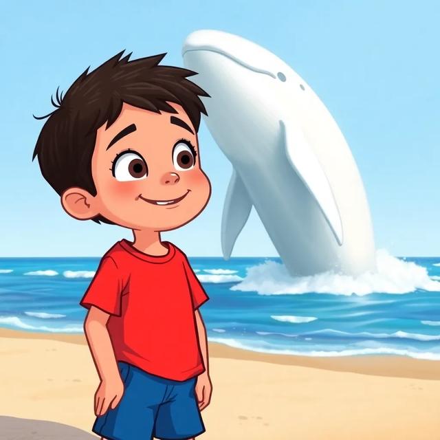 Book cover of the story titled: Waleed and the White Whale
