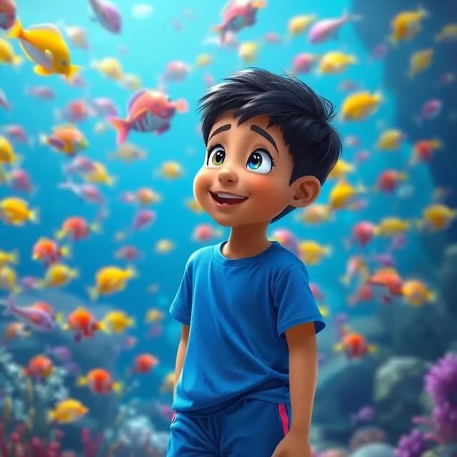 Book cover of the story titled: Waleed's Amazing Aquarium Adventure