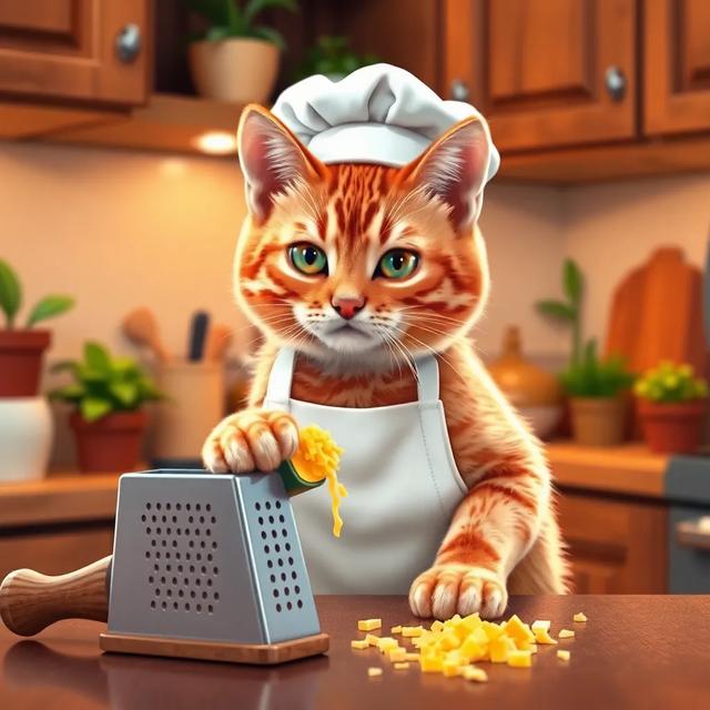 Book cover of the story titled: Whiskers the Chef Cat