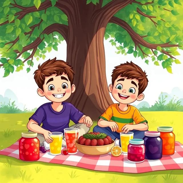 Book cover of the story titled: Zaid and Jassim's Juicy Adventure