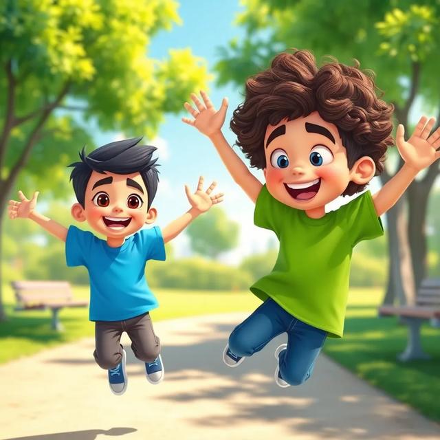 Book cover of the story titled: Zaid and Jassim's Zoo Adventure